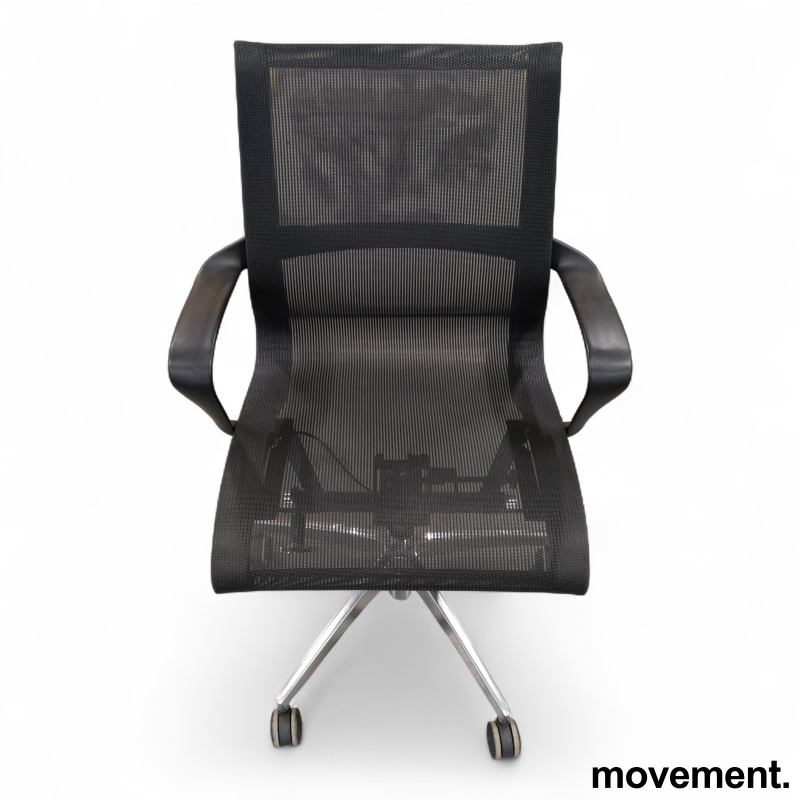 Konferansestol mesh med hjul og - 3 / 4