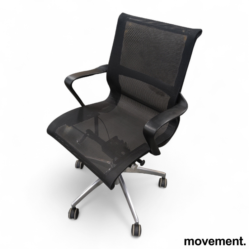 Konferansestol mesh med hjul og - 2 / 4