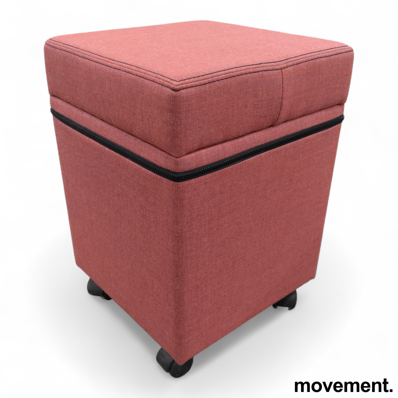 SMS box Vinrødt stoff (Kvadrat - 2 / 3
