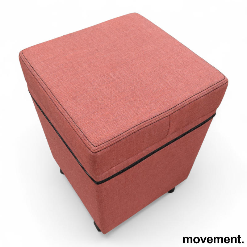 SMS box Vinrødt stoff (Kvadrat - 1 / 3