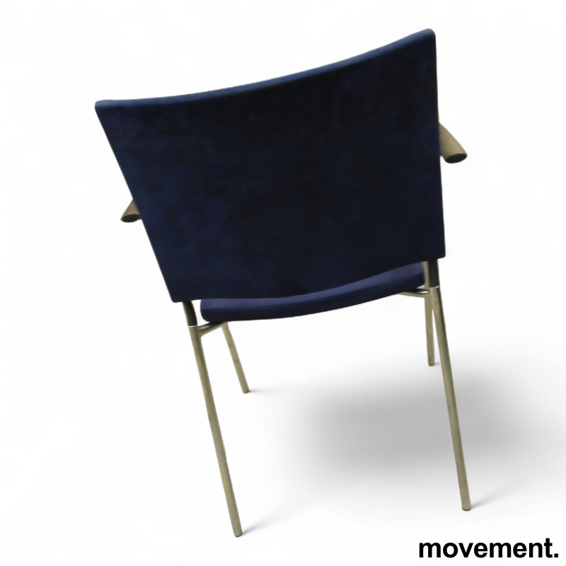 Spira armchair 4 legs Blått stoff - 2 / 3