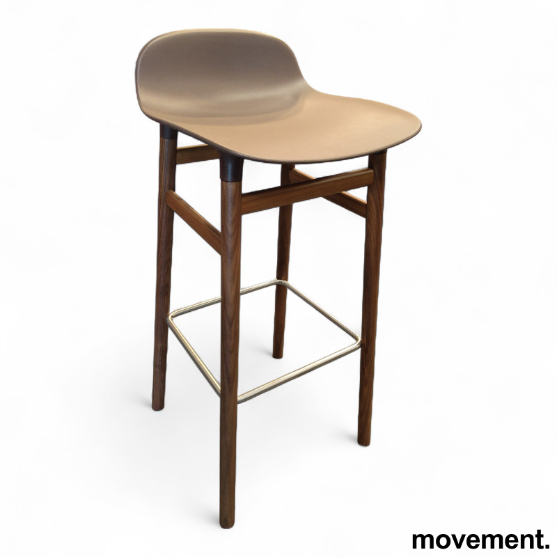 Form Barstool 75cm Brunt sete, - 1 / 2