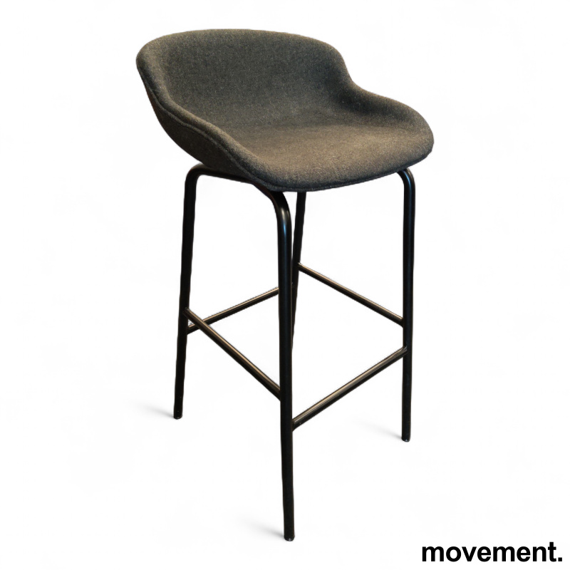 Hyg barstool 75cm Koksgrått stoff i - 1 / 2