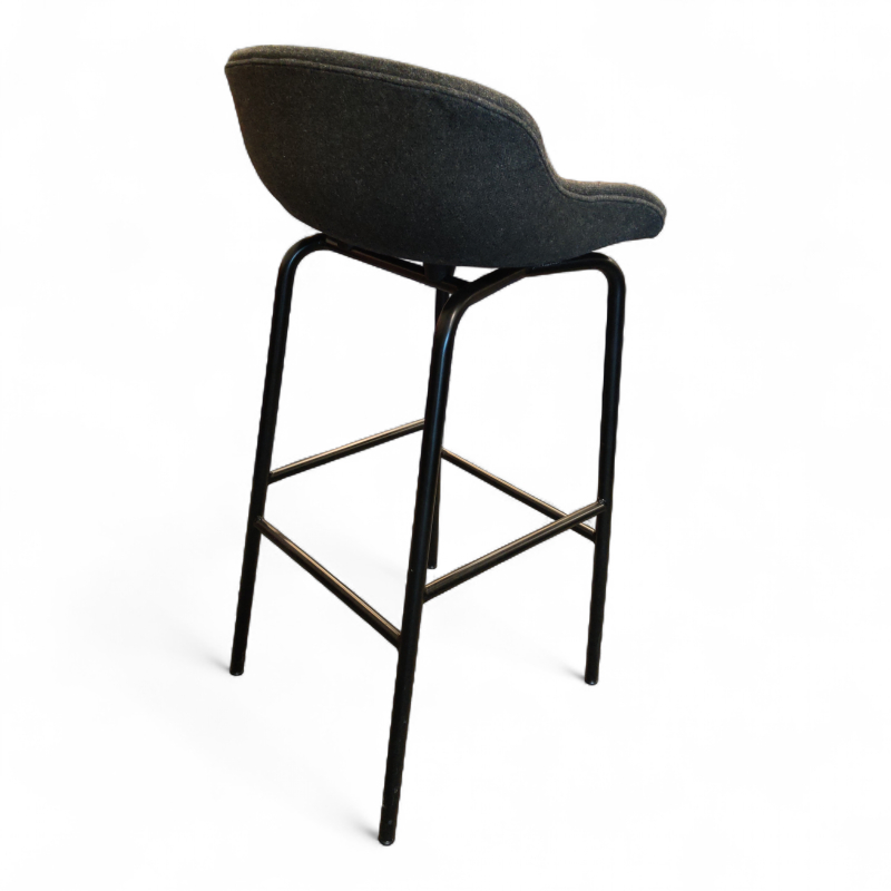Hyg barstool 75cm Koksgrått stoff i