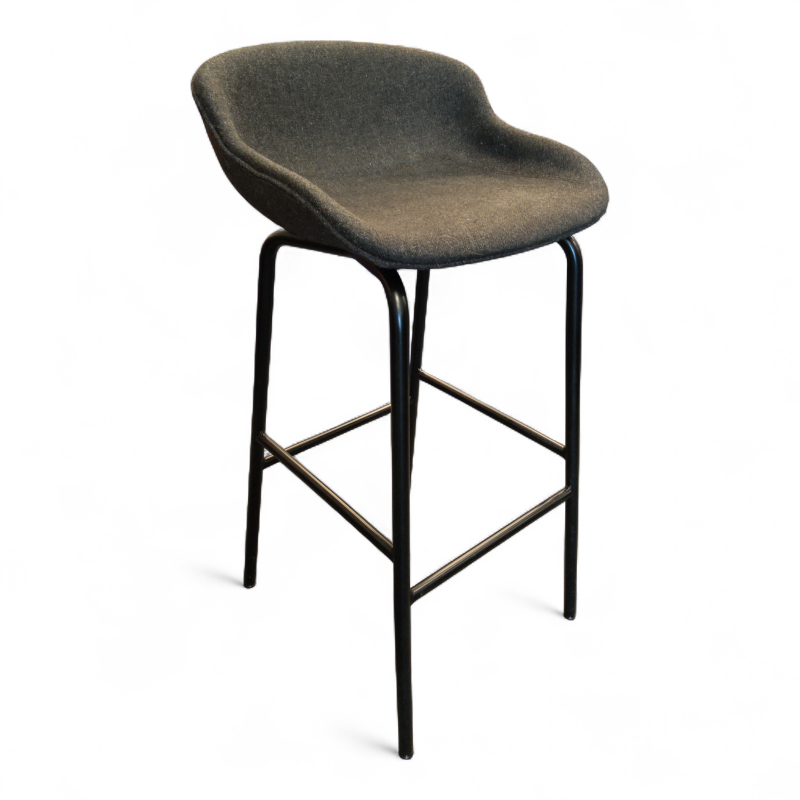 Hyg barstool 75cm Koksgrått stoff i