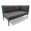 Molto flex 2-seter, lav rygg, - 3 / 4