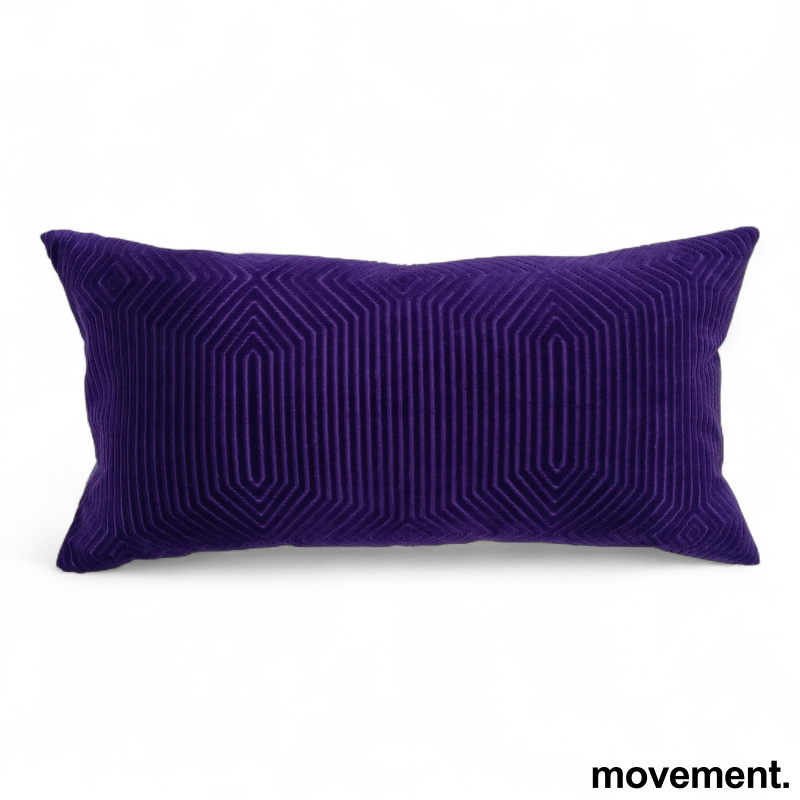Pute 60x28cm Lilla velour, Pent - 1 / 2