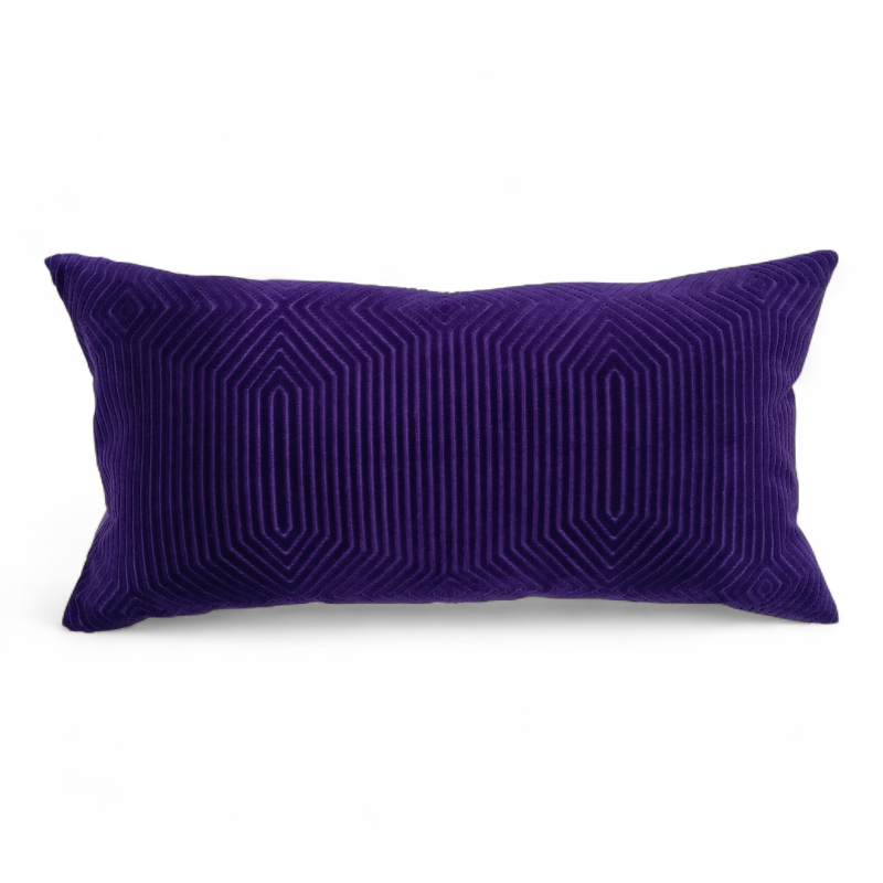 Pute 60x28cm Lilla velour, Pent