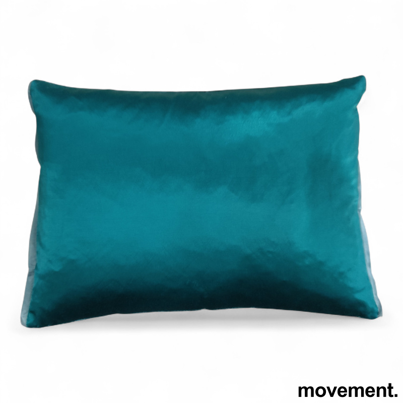 Pute 40x28cm Turkis velour, Pent - 2 / 2