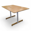 Myk kantinebord 140x80cm Eik finer, - 1 / 2