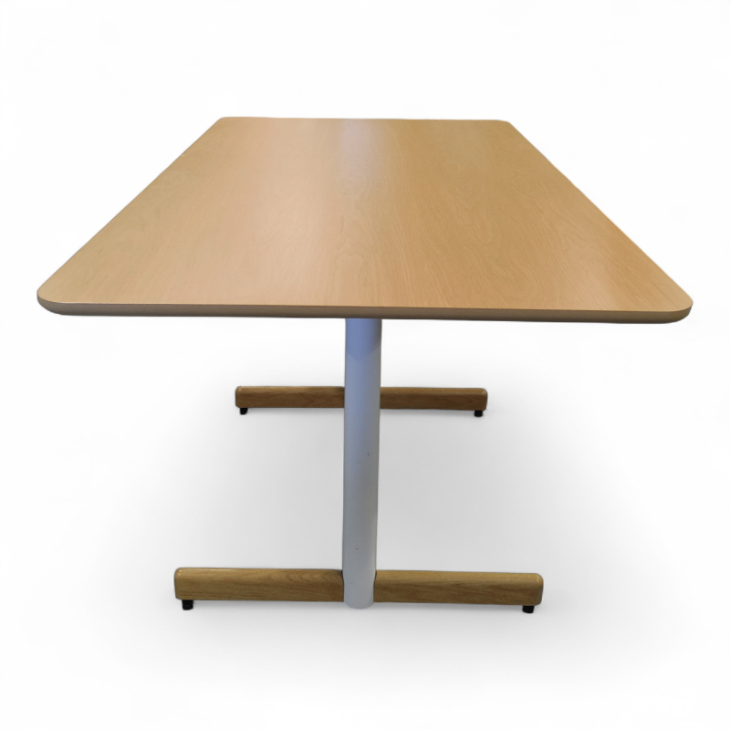 Myk kantinebord 140x80cm Eik finer,