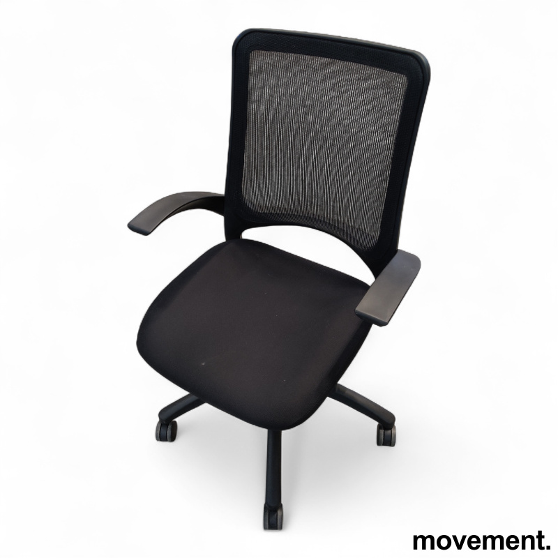 Konferansestol mesh, hjul og - 1 / 2