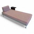 Delaktig daybed Rosa stoff, - 1 / 3