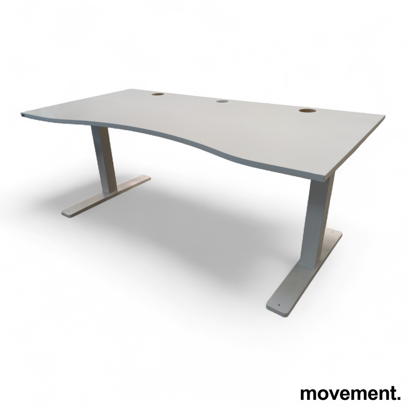 P-serie 160x80cm, magebue Hvit - 3 / 3