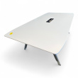 Møtebord 240x120cm Hvit laminat, - 1 / 2