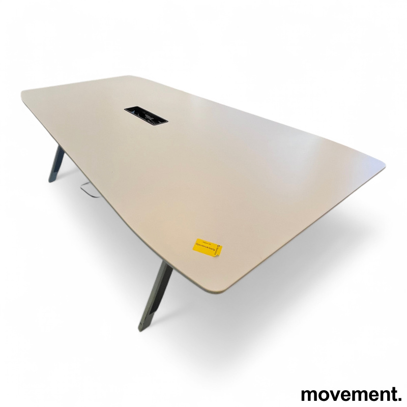 Møtebord 240x120cm Hvit laminat, - 2 / 2