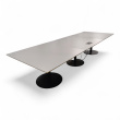 Møtebord 390x120cm Lys grå laminat, - 1 / 4