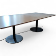 Møtebord 390x120cm Lys grå laminat, - 4 / 4