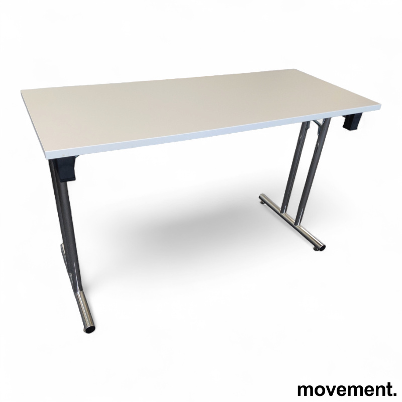 Klappbord 120x50cm Hvit laminat, - 1 / 2