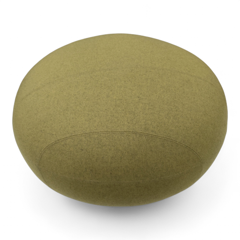 Cuf puff Ø=87cm Gult stoff (Camira