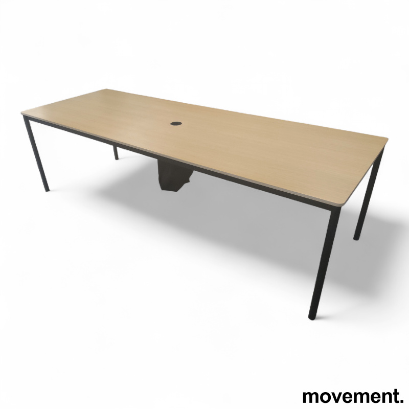 Base table 250x90cm Eik finer, sort - 1 / 4