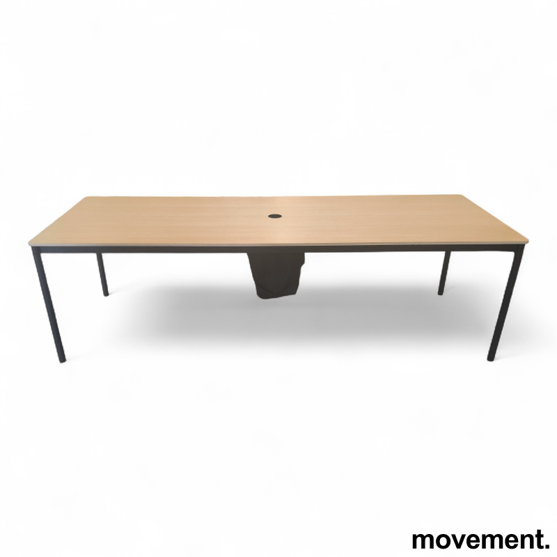 Base table 250x90cm Eik finer, sort - 4 / 4