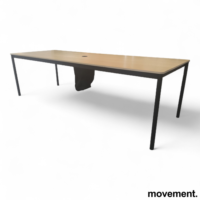 Base table 250x90cm Eik finer, sort - 2 / 4
