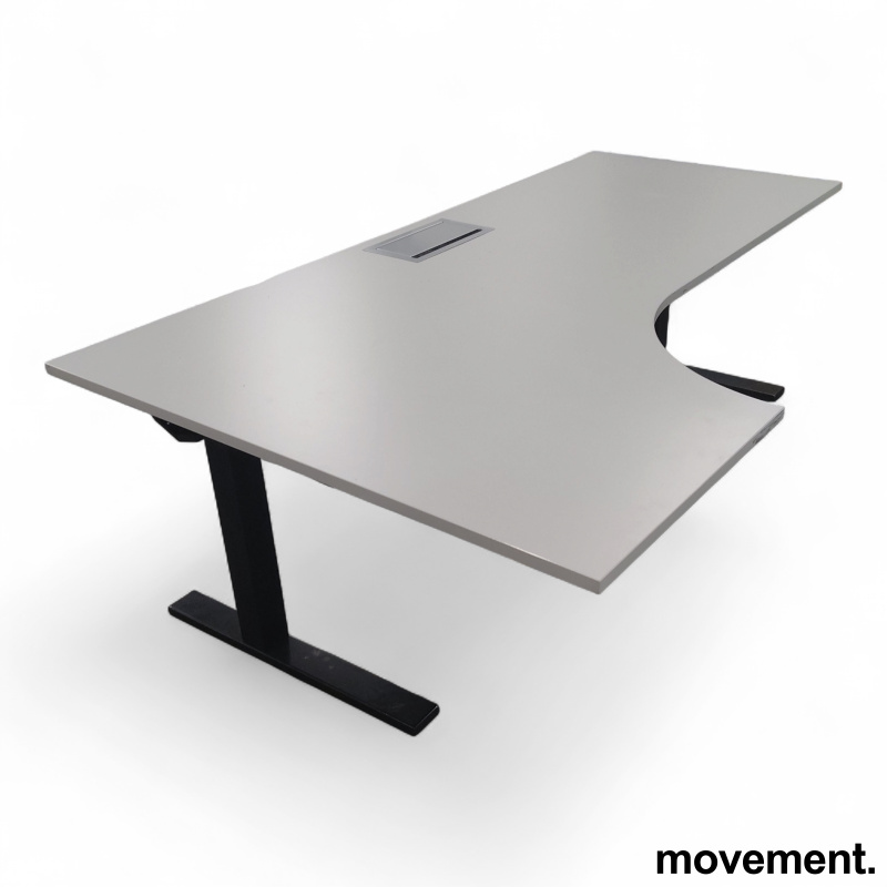 Tellus hjørneskrivebord hevsenk - 1 / 3