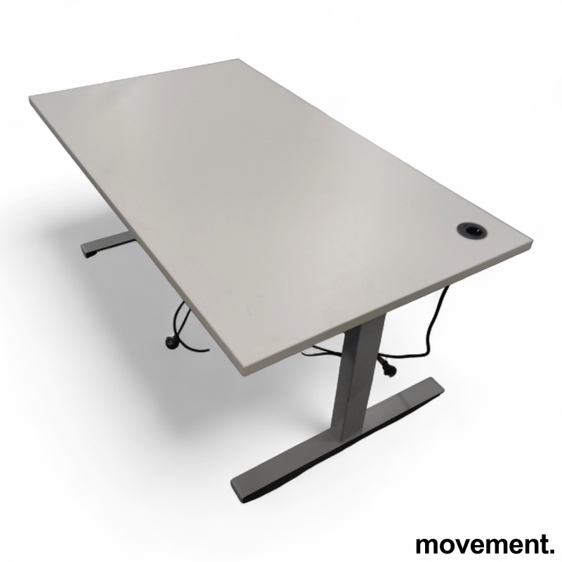 Hevsenk 140x80cm Hvit laminat, - 1 / 2