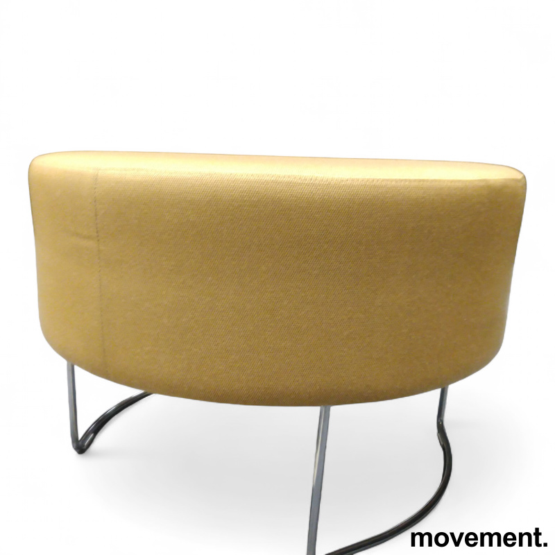 Pivot puff Ø=68cm Gult stoff (GU - 2 / 2