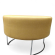Pivot puff Ø=68cm Gult stoff (GU - 2 / 2