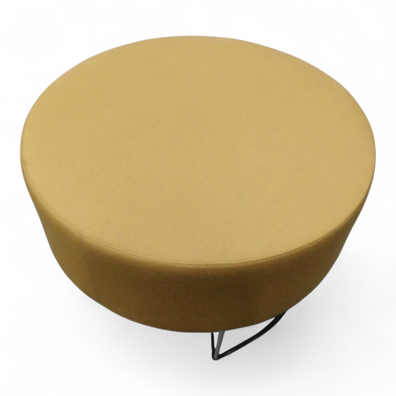 Pivot puff Ø=68cm Gult stoff (GU