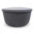Hide pouf large Blått stoff, Pent - 2 / 2