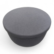 Hide pouf large Blått stoff, Pent - 1 / 2