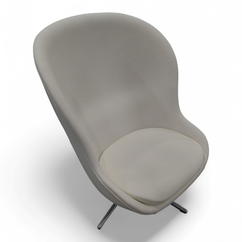 Hyg Lounge Chair High Swivel Hvitt