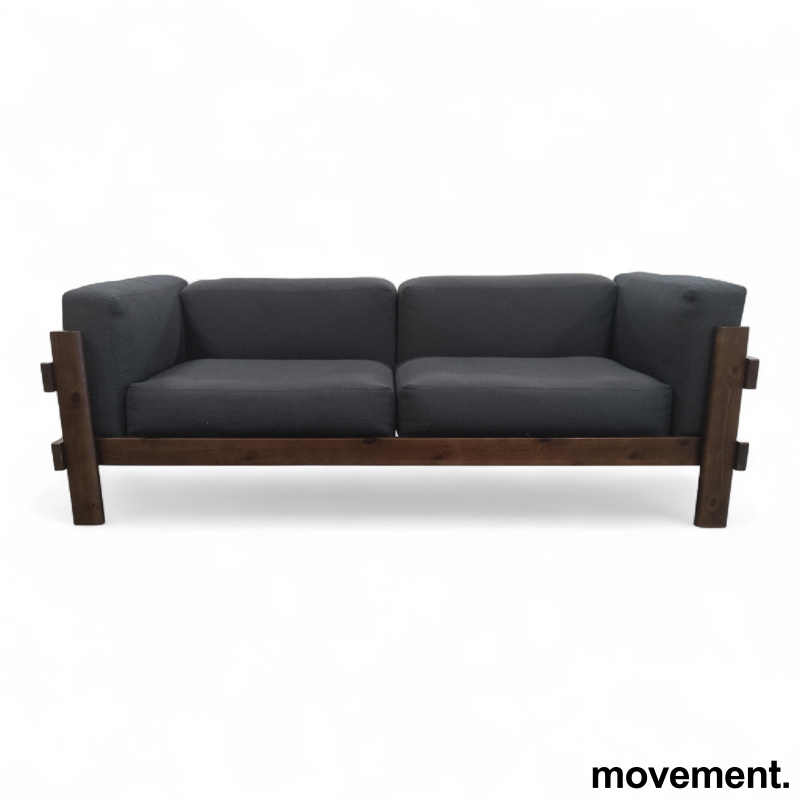 Kube 3 seter, 220cm Blått stoff, - 4 / 5