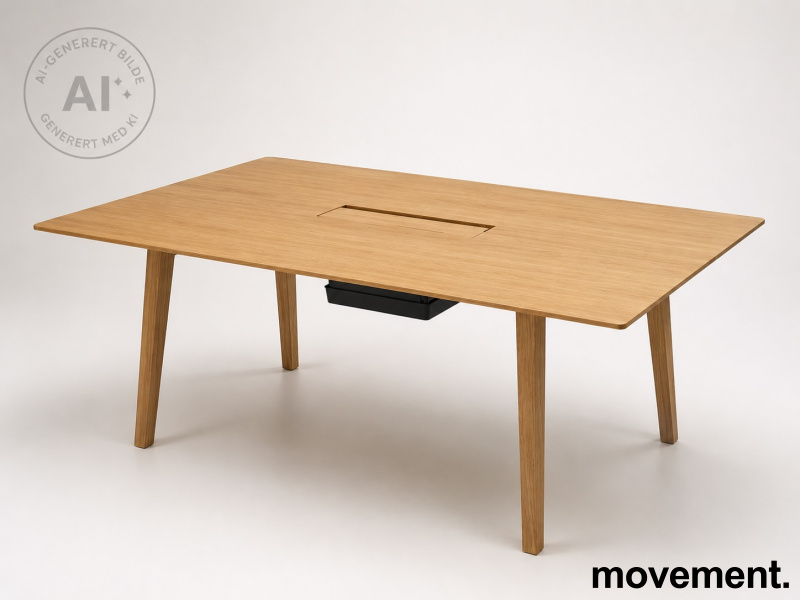 Factor møtebord 180x120cm Eik - 1 / 4