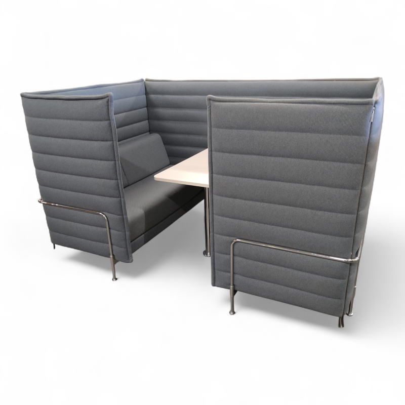 Alcove Cabin m/bord Blått stoff,
