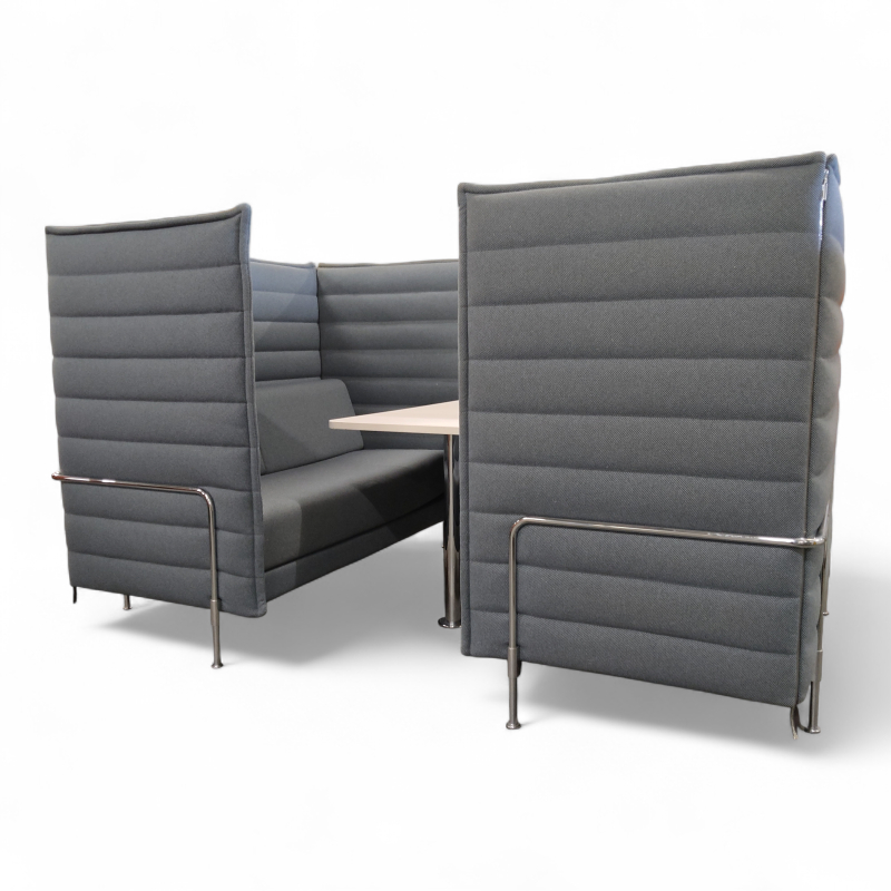 Alcove Cabin m/bord Blått stoff,