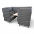 Alcove Cabin m/bord Blått stoff, - 1 / 5