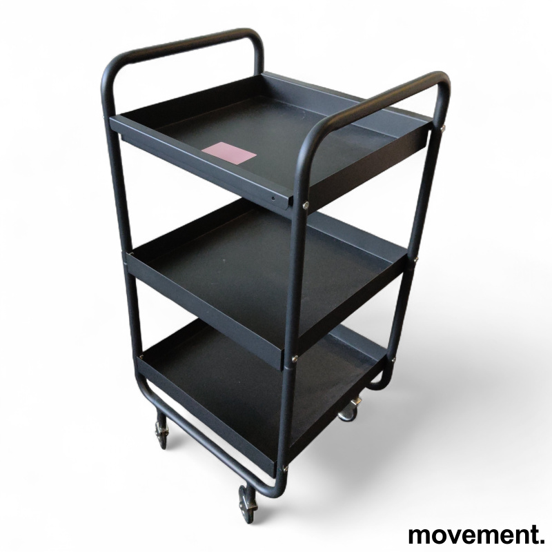 Roll serveringsvogn Sort, Pent - 1 / 2