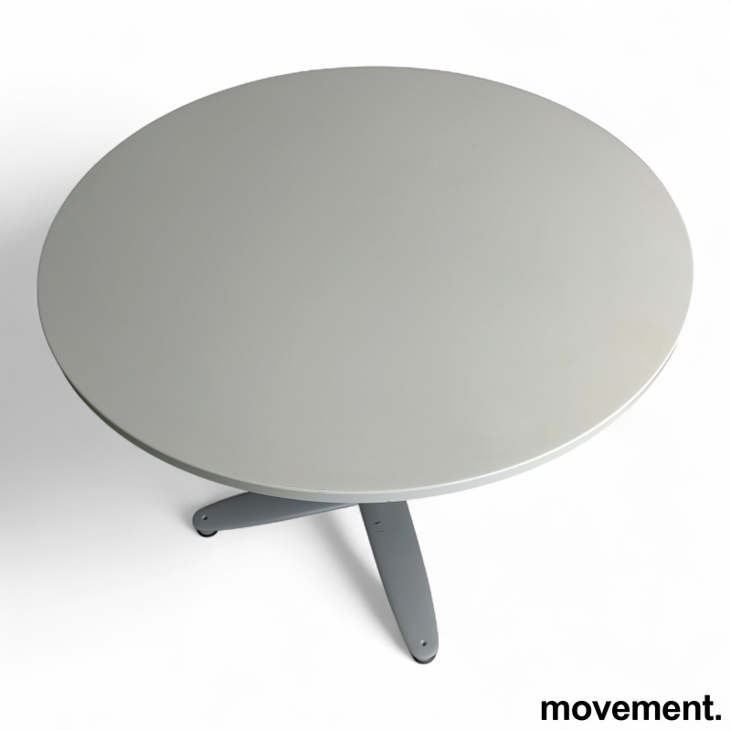 T-serie Ø=90cm Hvit laminat, grått - 2 / 2