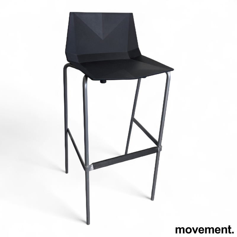 Mayflower barstol 78cm Sort plast, - 1 / 2