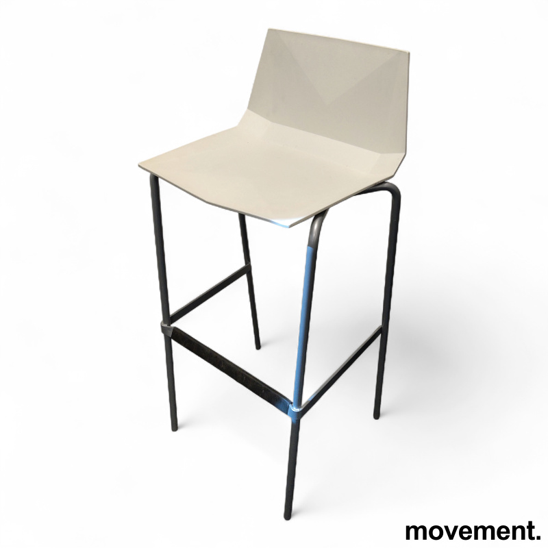 Mayflower barstol 78cm Hvit plast, - 1 / 2