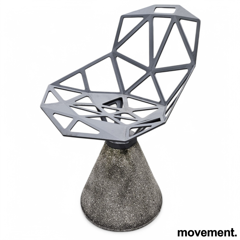 Chair one concrete base Grå, - 1 / 3