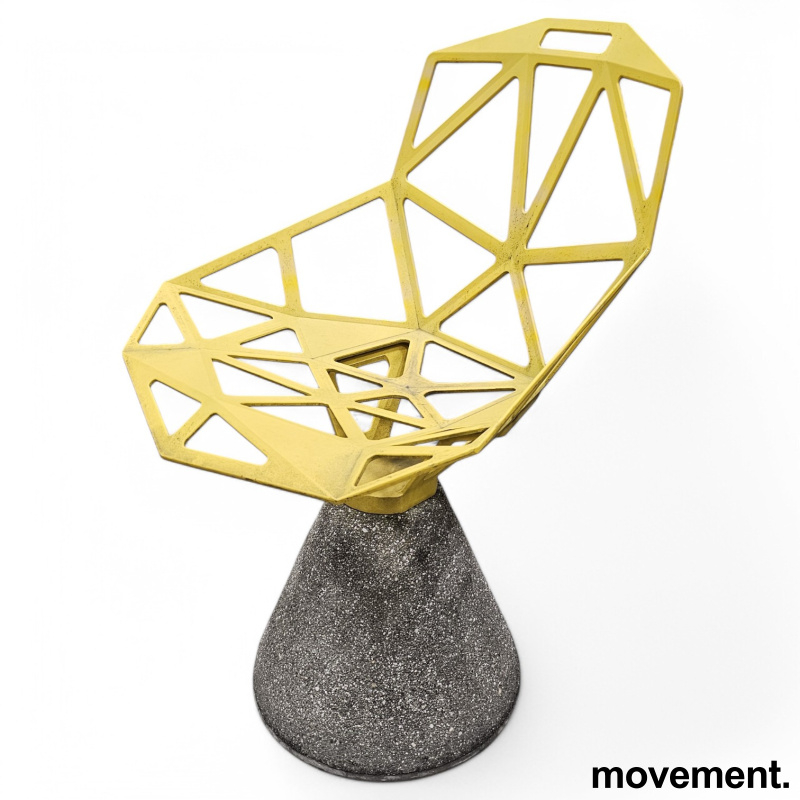 Chair one concrete base Gul,