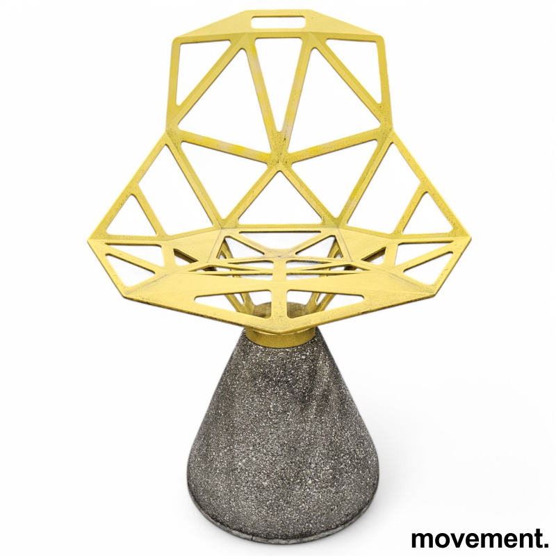 Chair one concrete base Gul,