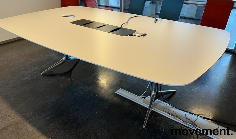 HideTech møtebord 240x140cm Lys grå