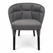 Emily Armchair Grått stoff (Kvadrat - 3 / 4