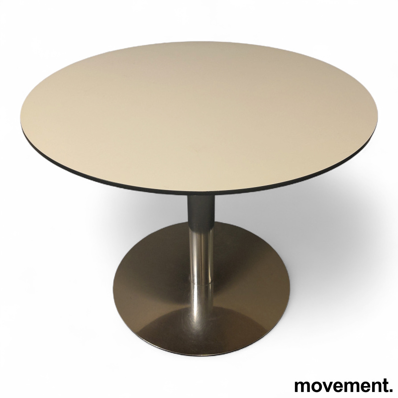 Kantinebord Ø=90cm Hvit laminat, - 2 / 2